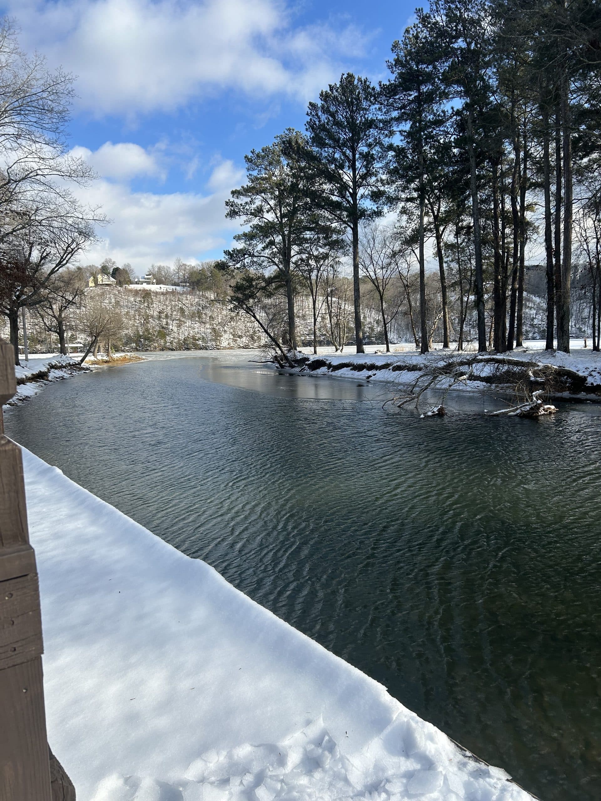 Richland Creek in winter at Laurel-Snow State Natural Area, Dayton TN